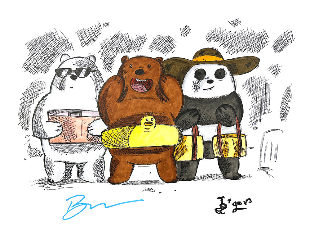 Art Print - C50 We Bare Bears - Signed by Bobby Moynihan