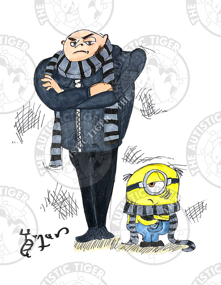 Art Print - C7 Gru and Minion - Despicable Me / Minions