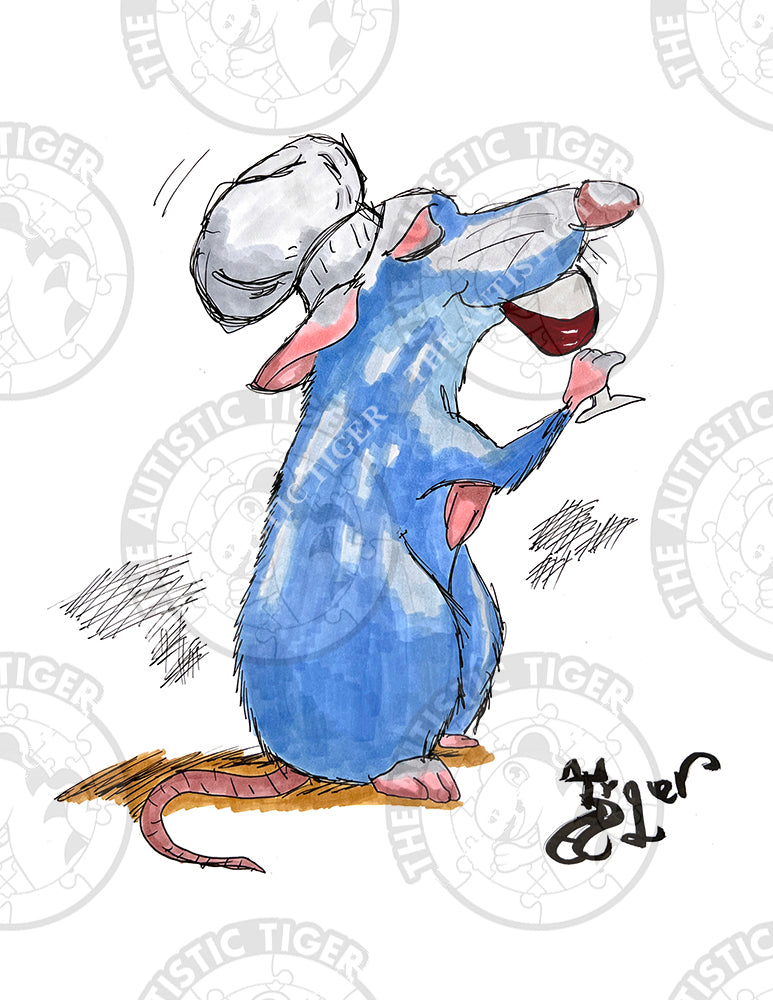 Art Print - D2 Remy - Ratatouille