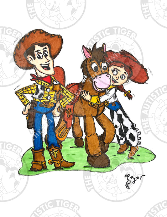 Art Print - D25 Woody and Jessie - Toy Story