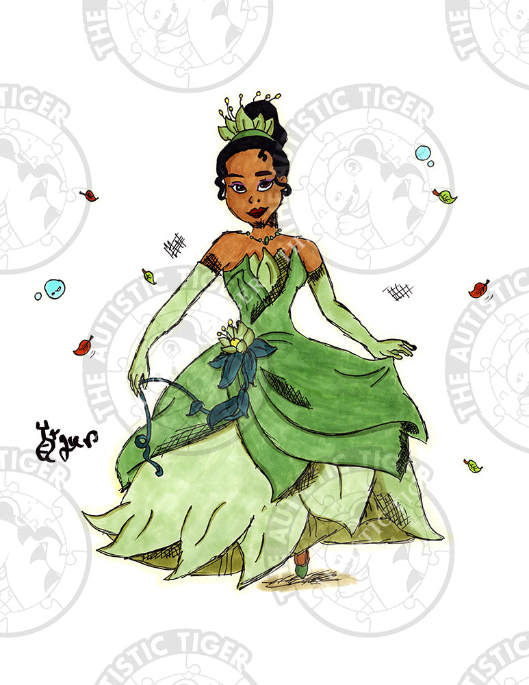 Art Print - D31 Princess Tiana - The Princess and the Frog