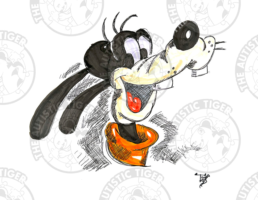 Art Print - D4 Goofy - Disney Fab 5