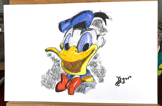 Donald Duck - 11x17 Character Drawing