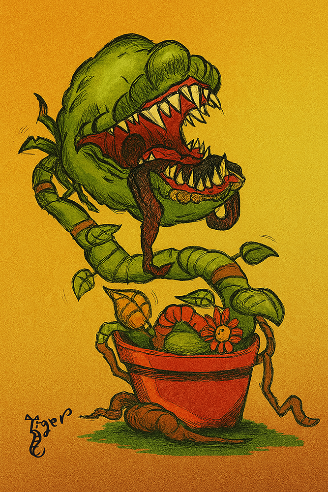 Art Print - H15 Audrey II Color - Little Shop of Horrors