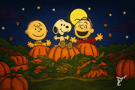 Art Print - H28 The Great Pumpkin - FULL SCENE - Peanuts