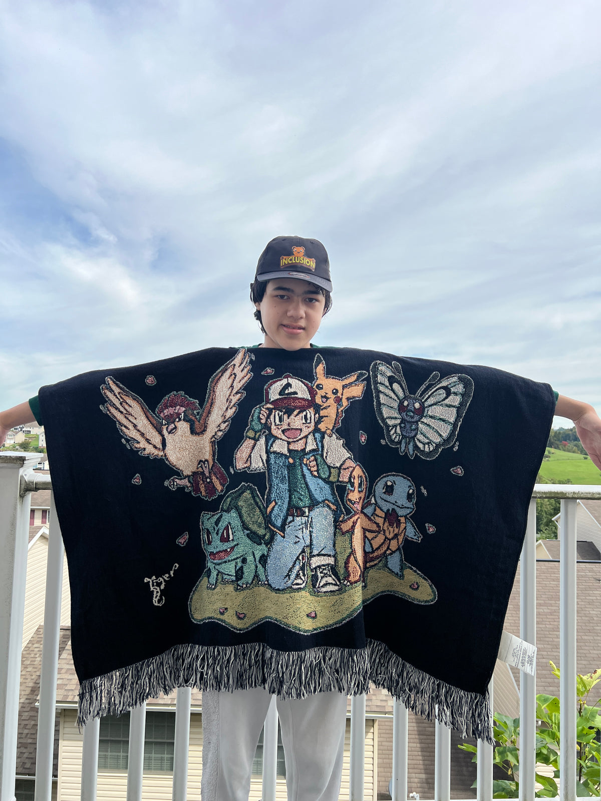 Custom Poncho - Jacquard Weave - 500 Images