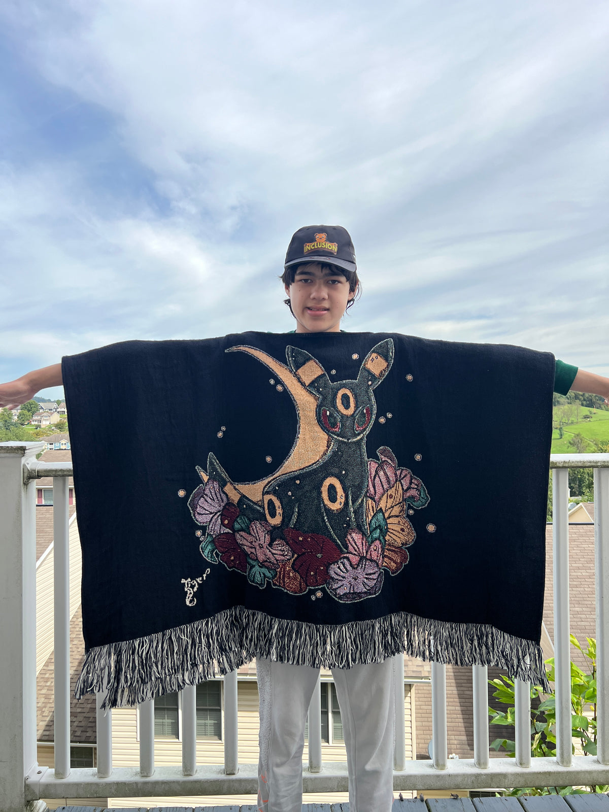 Custom Poncho - Jacquard Weave - 500 Images