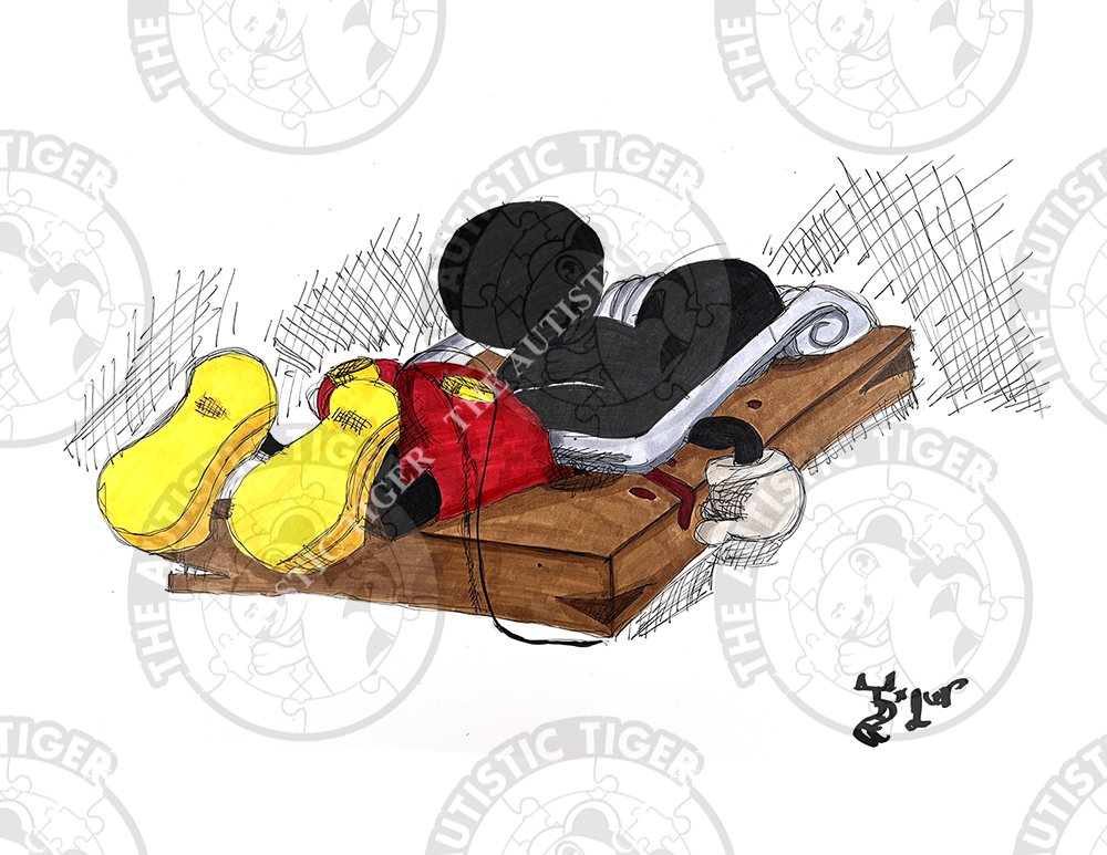 Art Print - MM6 Mickey in a Mousetrap - Disney Fab 5