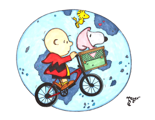 Art Print - N13 Snoopy the Extra-Terrestrial - Peanuts