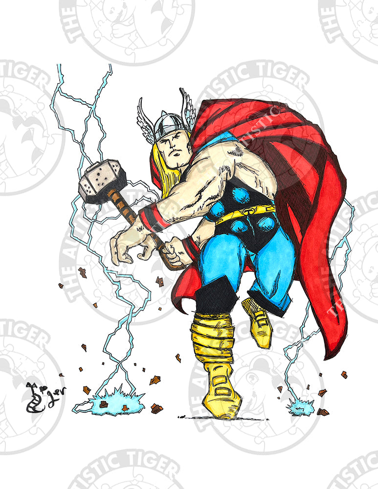 Art Print - N13 Thor - Marvel – The Autistic Tiger