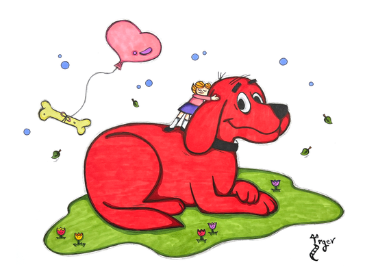 Art Print - N17 Clifford the Big Red Dog