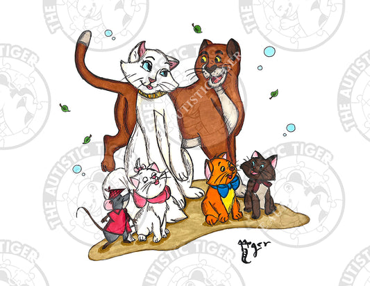 Art Print - N17 Aristocats - Disney