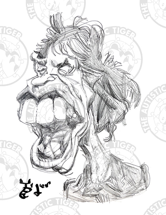 Art Print - N24 Mick Jagger Caricature