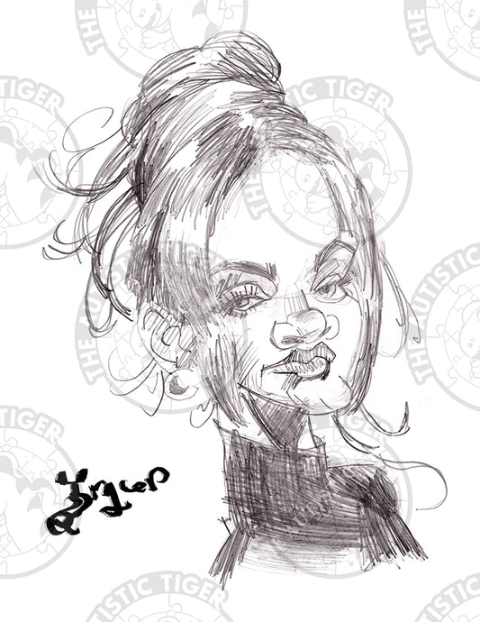 Art Print - N25 Rihanna Caricature