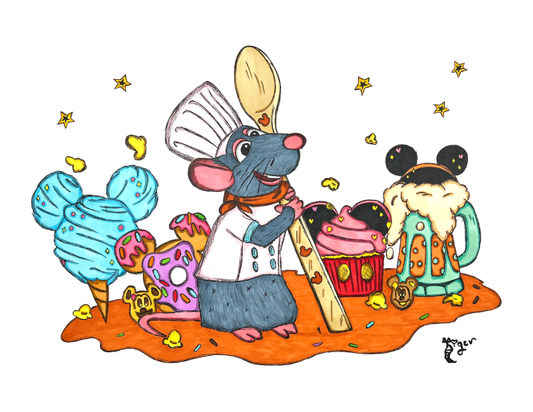 Art Print - N26 Remy The Baker - Ratatouille