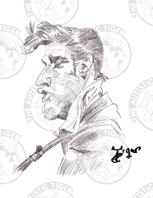 Art Print - N26 Elvis Caricature