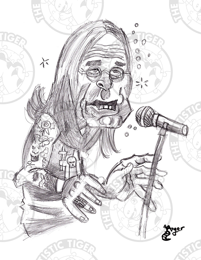 Art Print - N28 Ozzy Osbourne Caricature