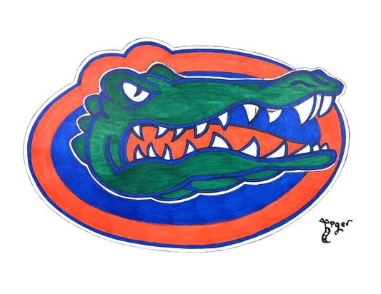 Art Print - N35 Florida Gators Logo - University of Florida