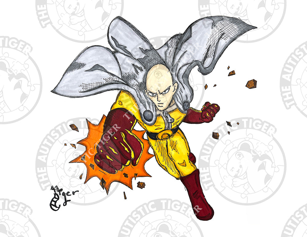 Art Print - N6 Saitama - One-Punch Man