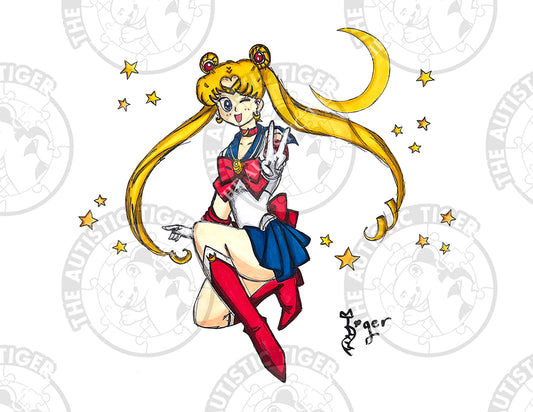 Art Print - N7 Usagi Tsukino - Sailor Moon