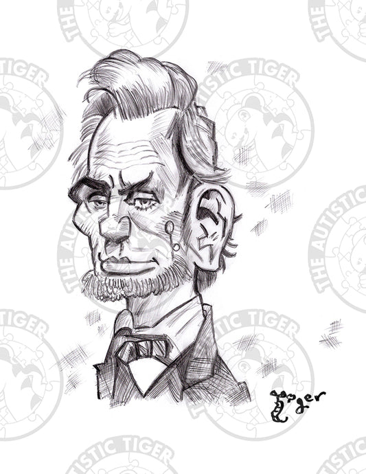 Art Print - P66 Abraham Lincoln Caricature