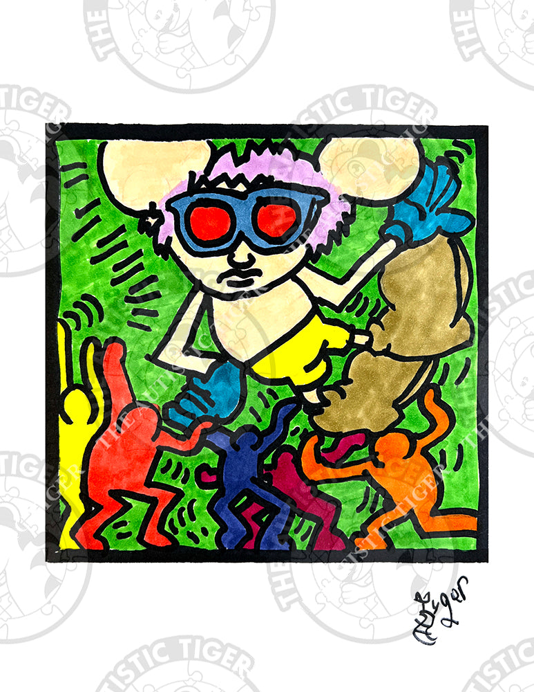 Art Print - PA5 Andy Mouse 1 - Pop Art