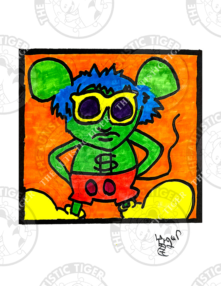 Art Print - PA6 Andy Mouse 2 - Pop Art