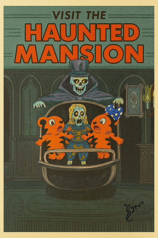 Art Print - PC18 Visit Haunted Mansion - Doom Buggy - TAT Postcard
