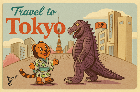 Art Print - PC03 Travel to Tokyo - TAT Postcard