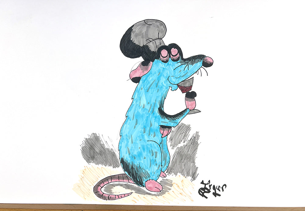 Remy - Ratatouille - 11x17 Character Drawing