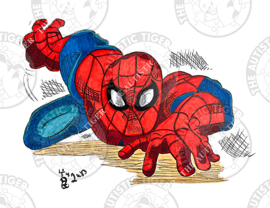 Art Print - SH3 Spiderman Crawling - Marvel