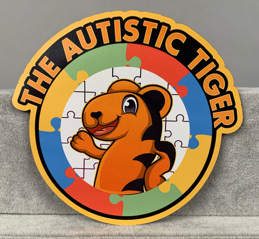 The Autistic Tiger Logo Stickers