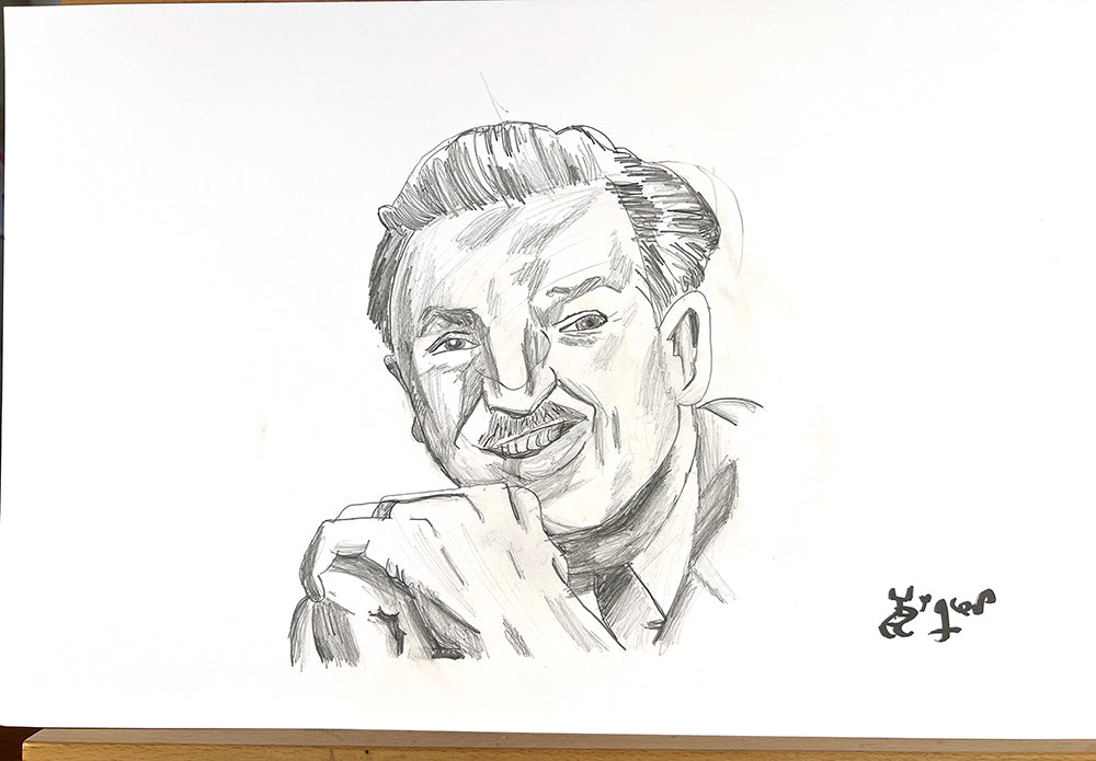 Walt Disney - 11x17 Caricature Drawing